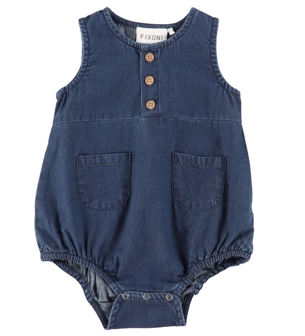 Fixoni Summer Romper Sleeveless - Denim - Blue