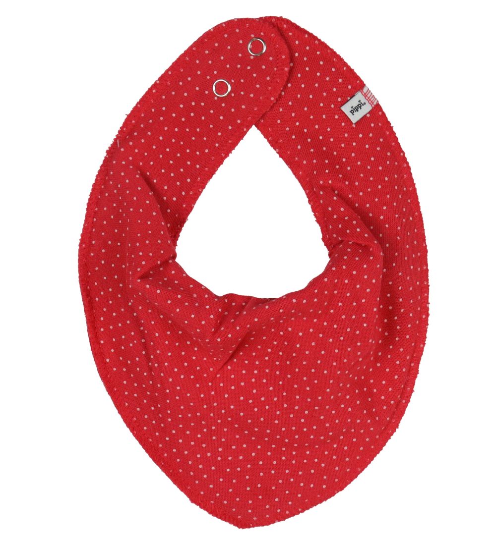 Pippi Baby Teething Bib - 3-Pack - True Red