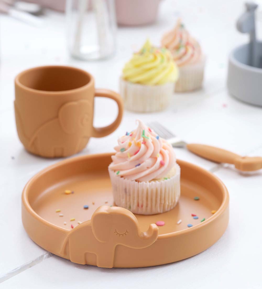 Done By Deer Plates - Silicone - Elphee - Mustard