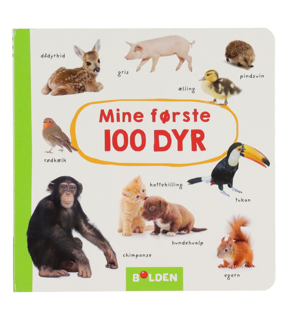 Livre Forlaget Bolden - Mes 100 premiers animaux - Danois