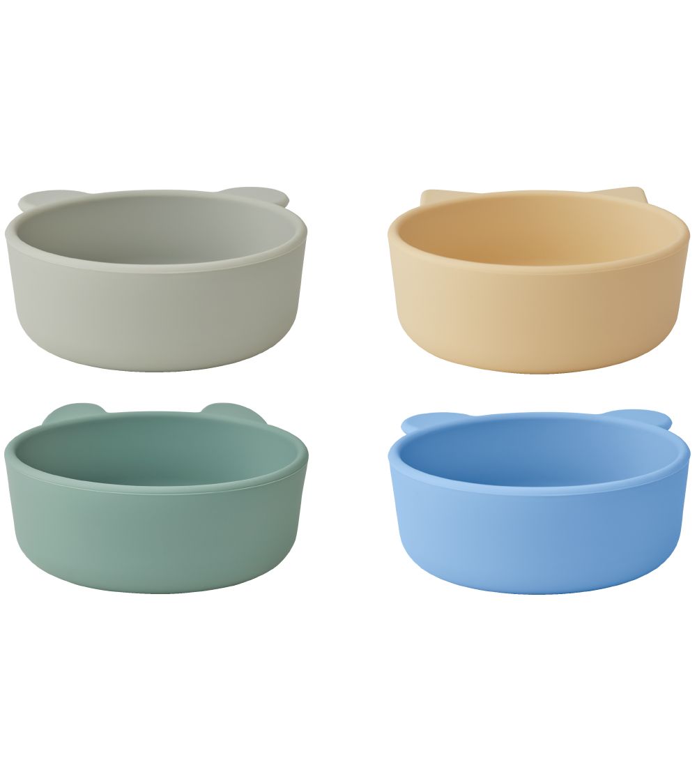 Liewood Bowls - Silicone - Iggy - 4 pcs - Peppermint Multi Mix