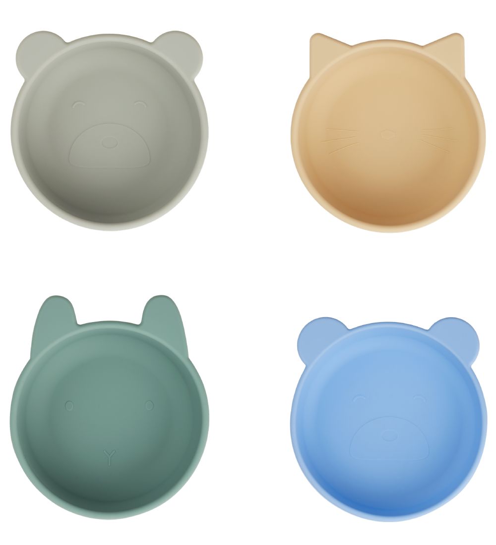 Liewood Bowls - Silicone - Iggy - 4 pcs - Peppermint Multi Mix