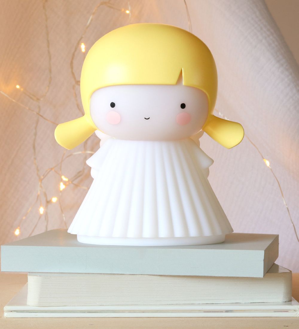 A Little Lovely Company Lamp - 13 cm - Angel - White