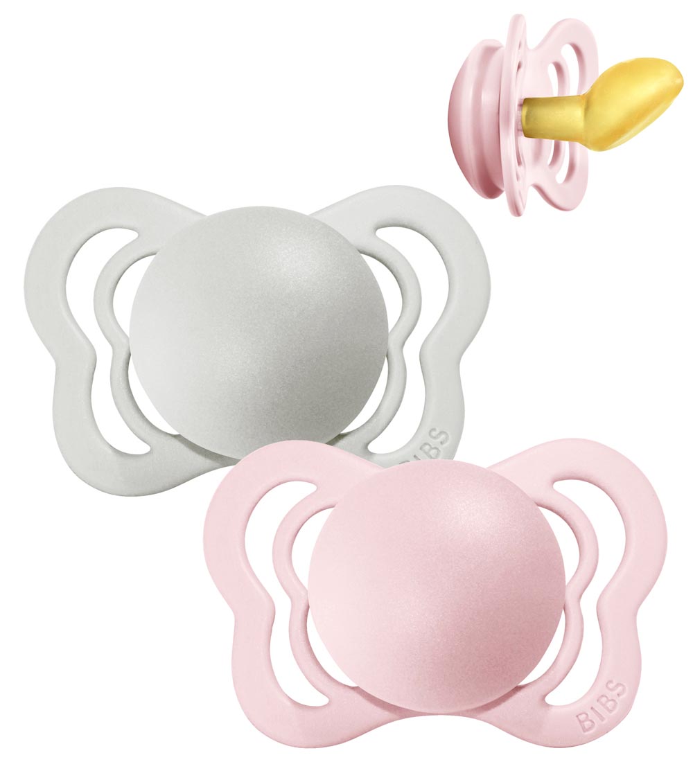 Couture Tétine BIBS - 2 Pack - Taille 1 - Anatomique - Haze/Blos