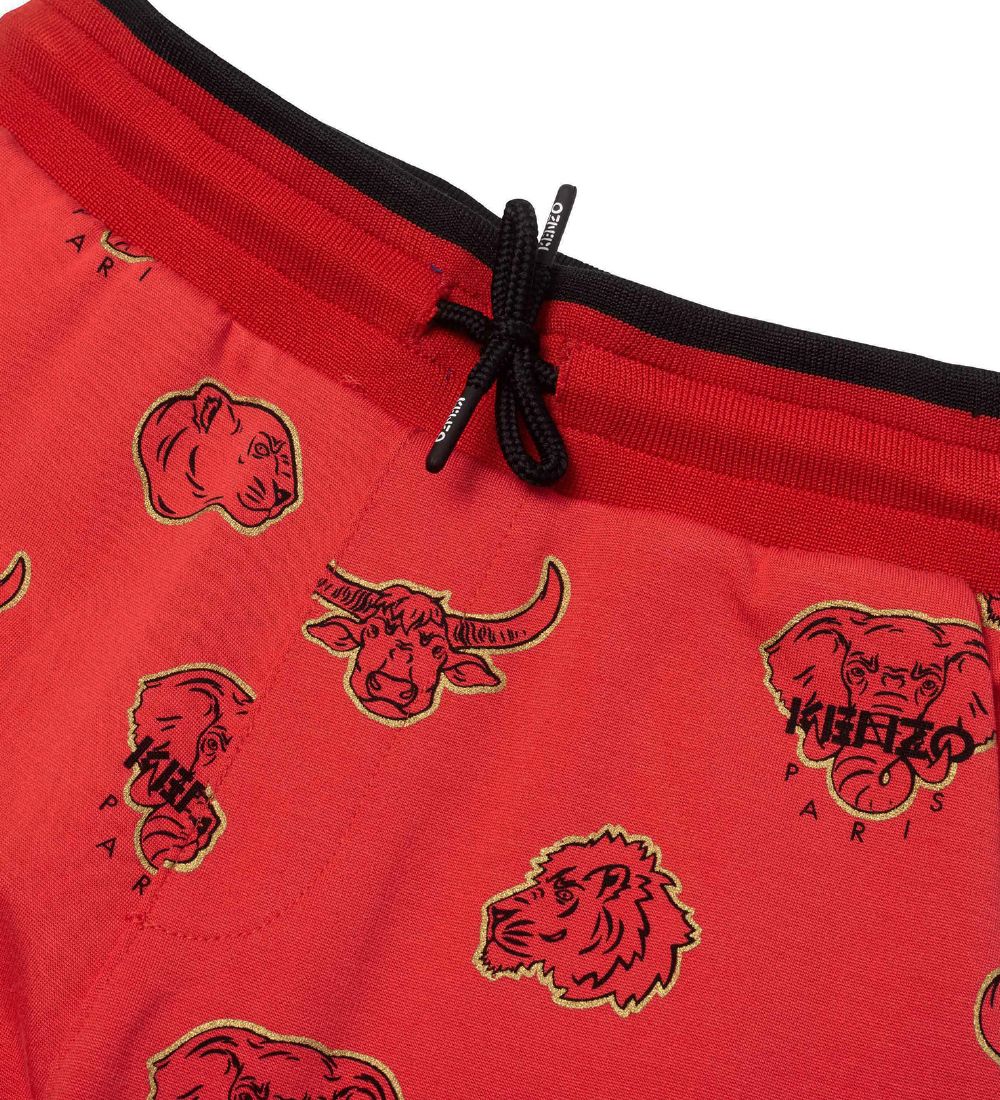 Kenzo Sweatpants - Exclusive Edition - Bright Red/Black w. Anima