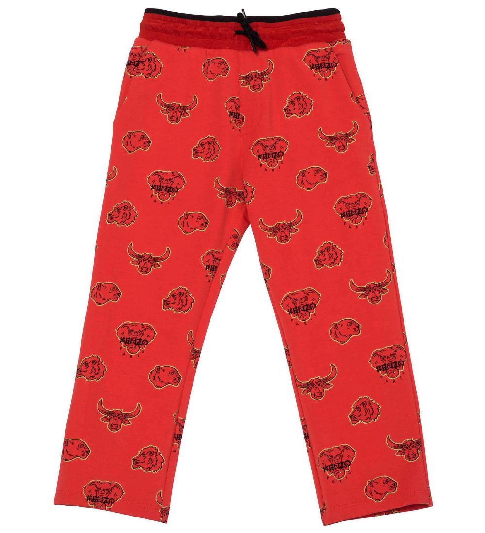 Kenzo Sweatpants - Exclusive Edition - Bright Red/Black w. Anima