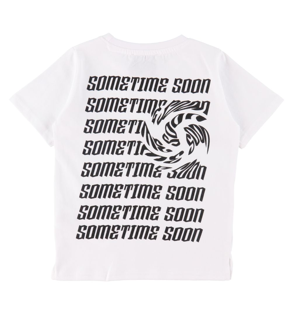 Sometime Soon T-shirt - Merlin - White
