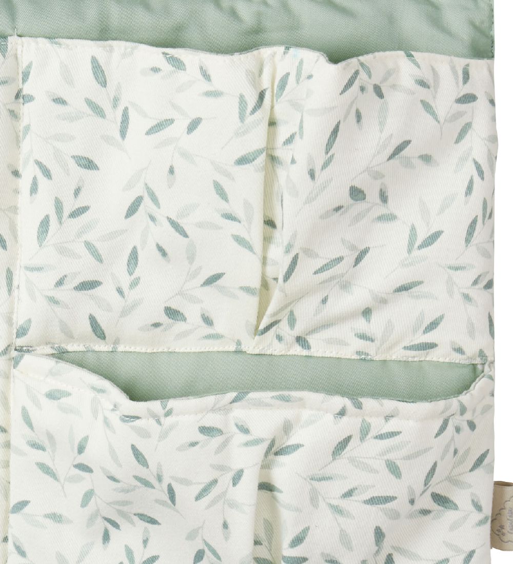 Cam Cam Bed Pocket - 42x24 cm - Green Leaves