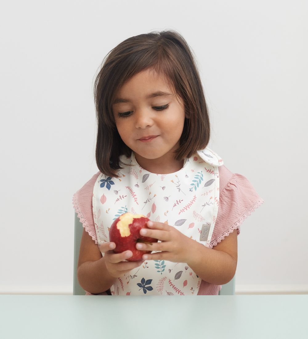 Cam Cam Bib - 2-Pack - Pressed Leaves/Dusty Rose