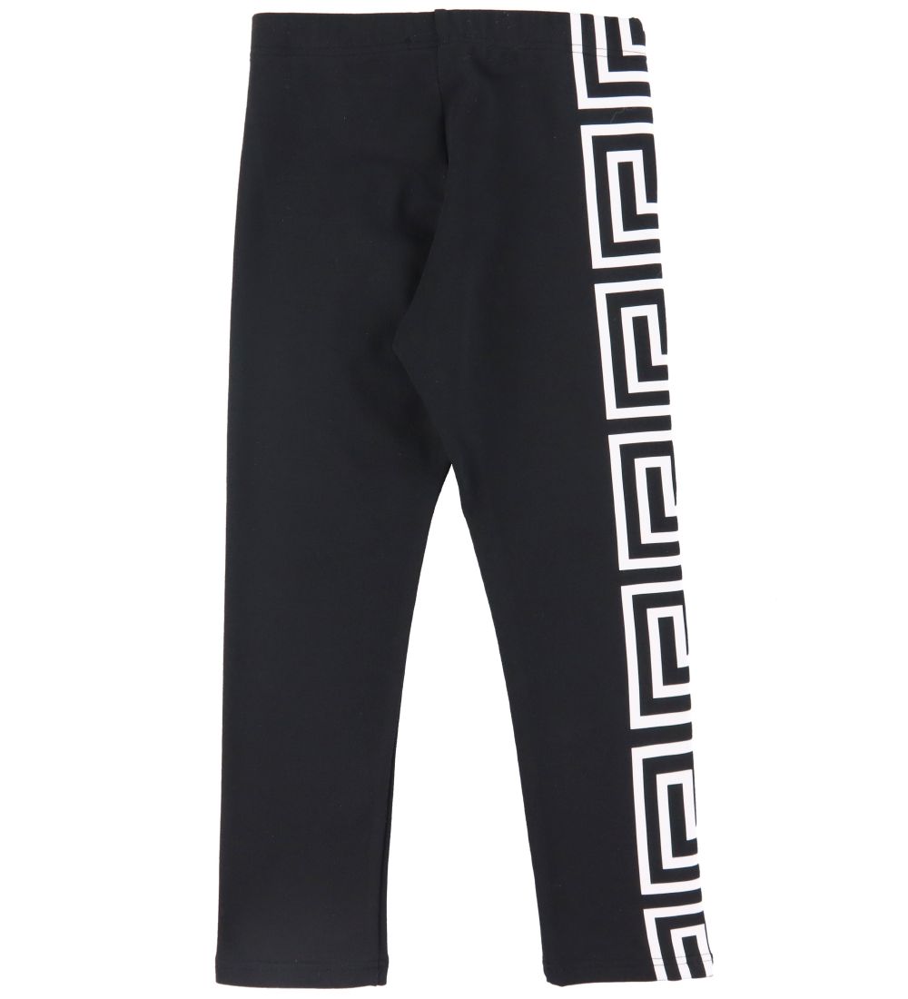Versace Leggings - Greca - Black/White