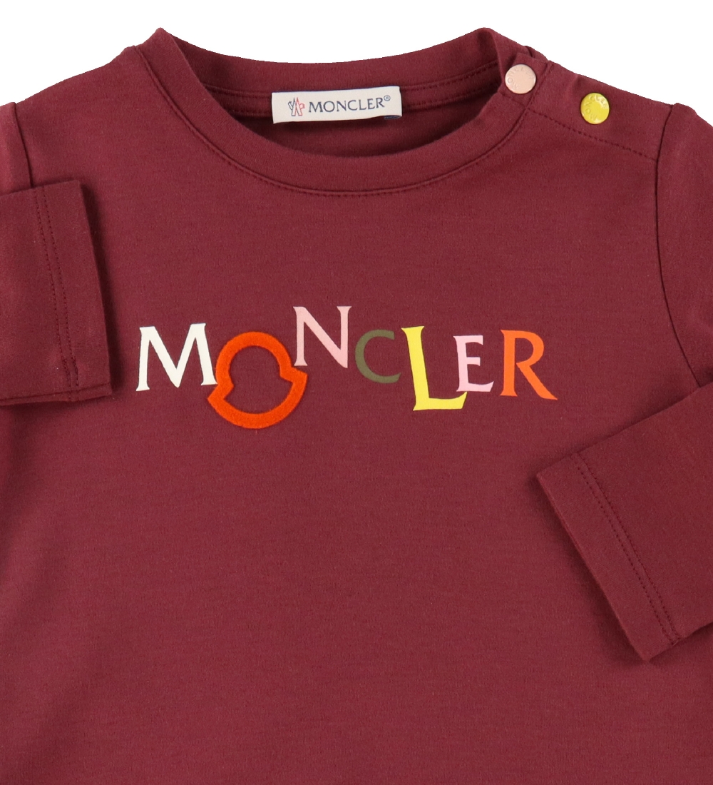 Moncler Blouse - Bordeaux w. Text