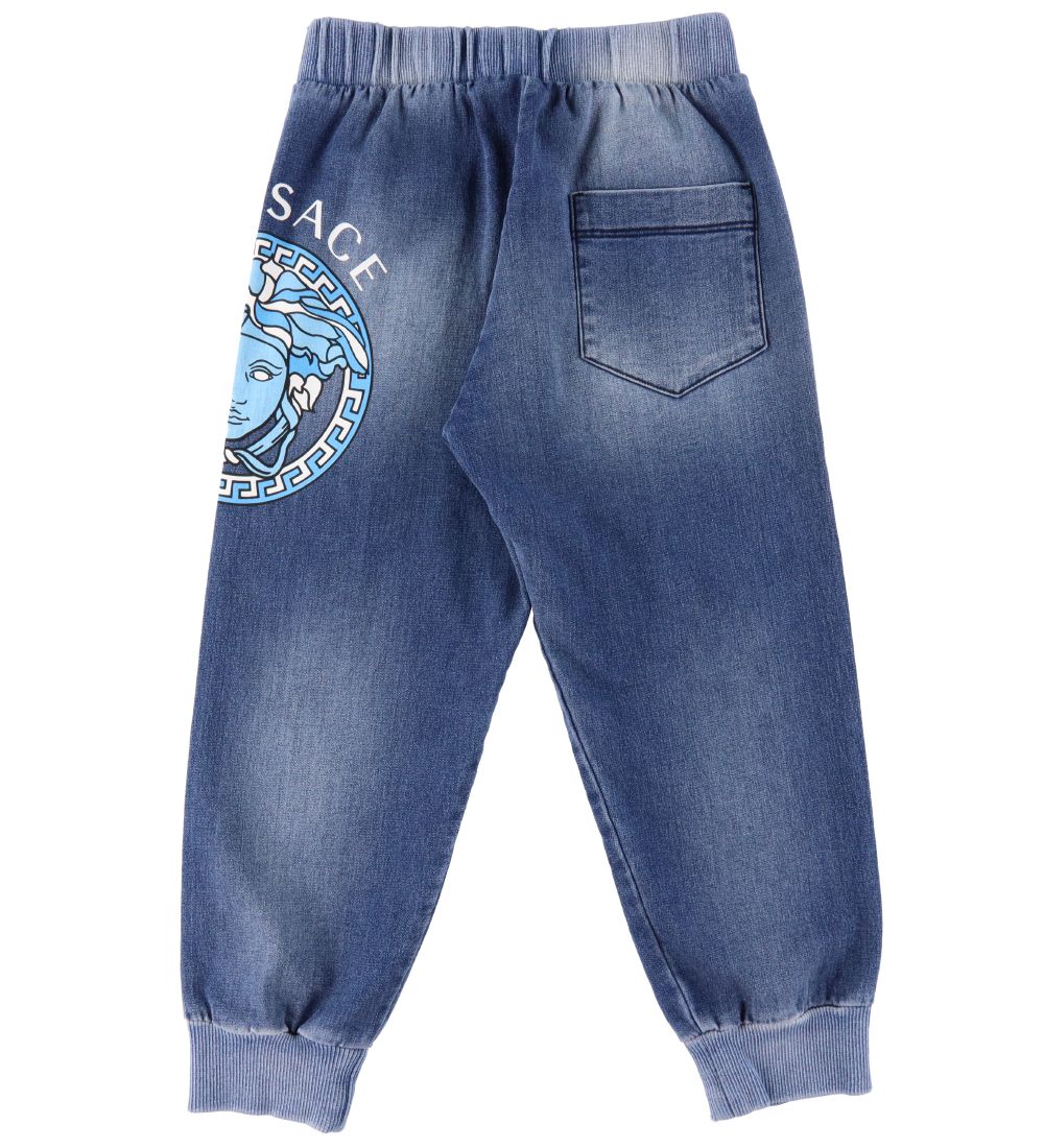 Versace Sweatpants - Blue Denim w. Medusa