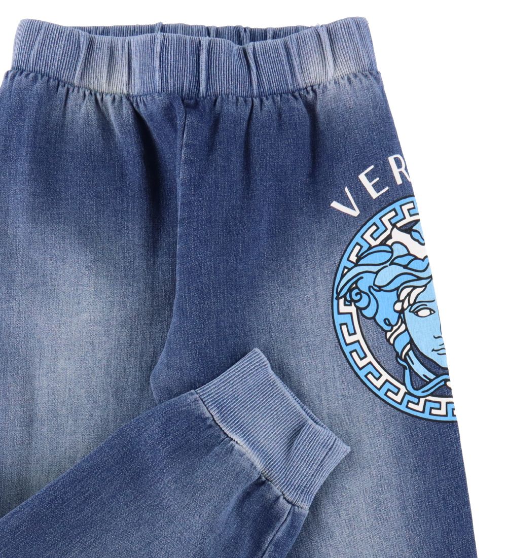 Versace Sweatpants - Blue Denim w. Medusa