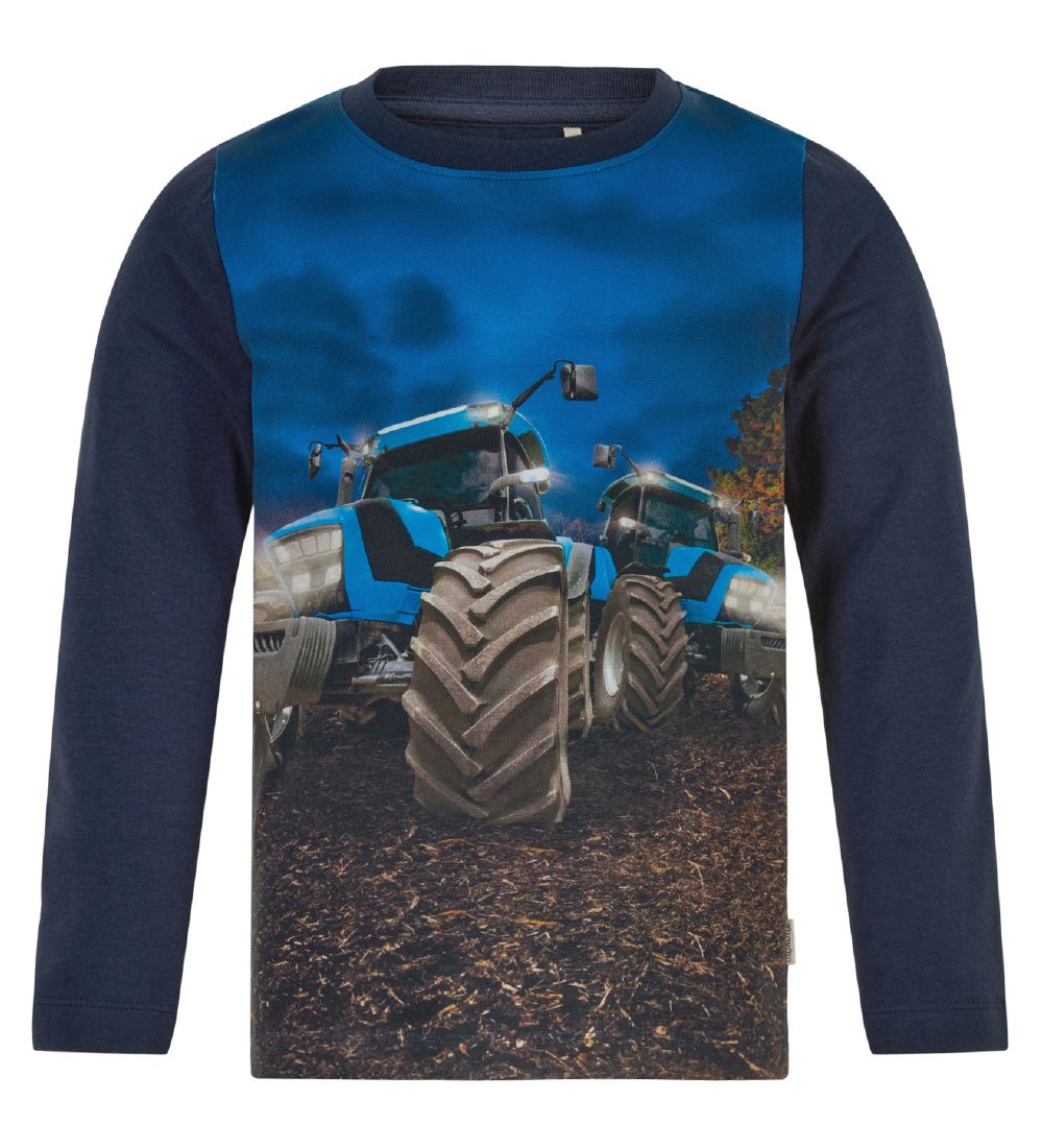 Minymo Pyjama Set - Navy Night w. Tractor