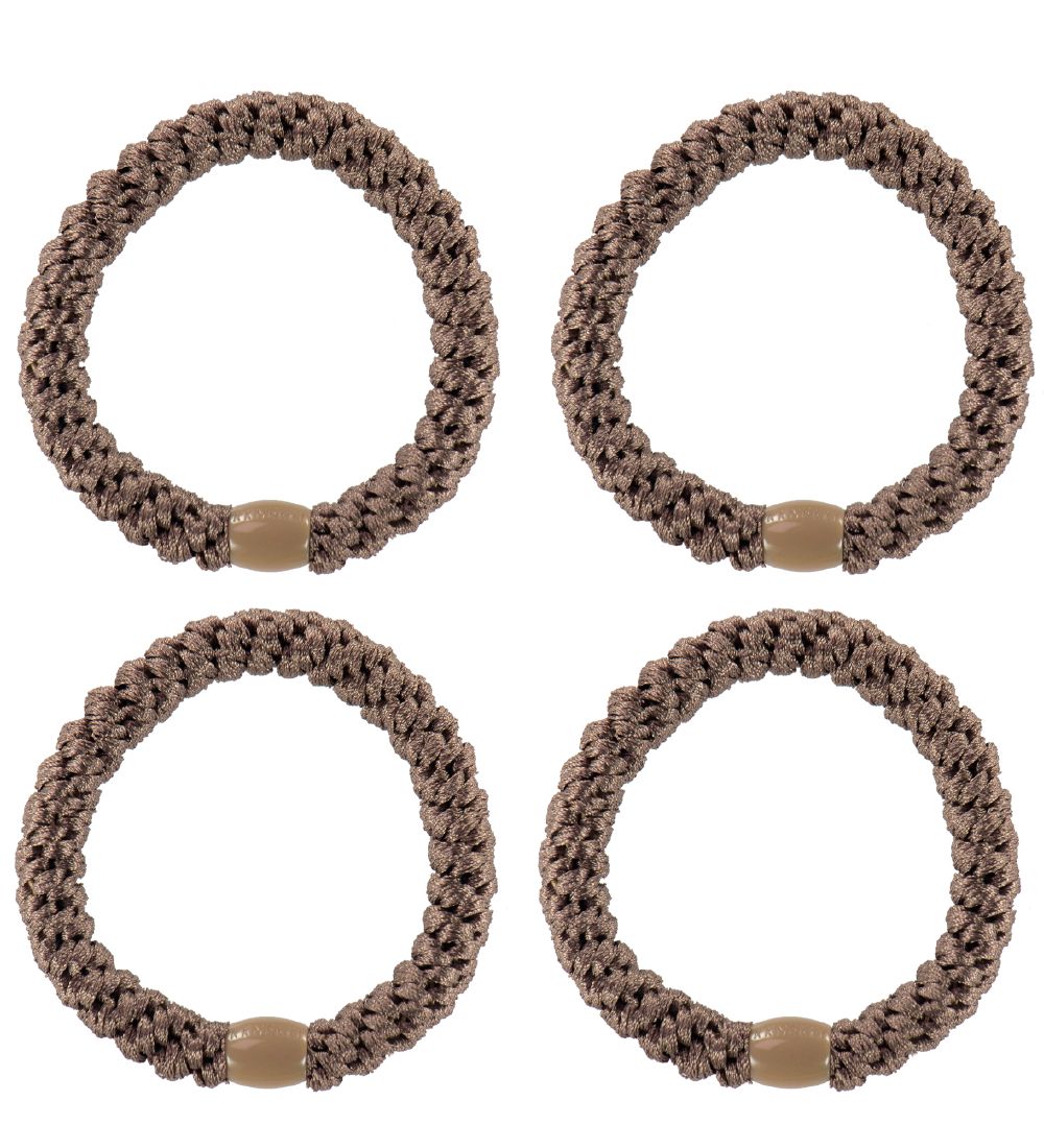 KknekkiElasticHairBands-4-Pack-Brown
