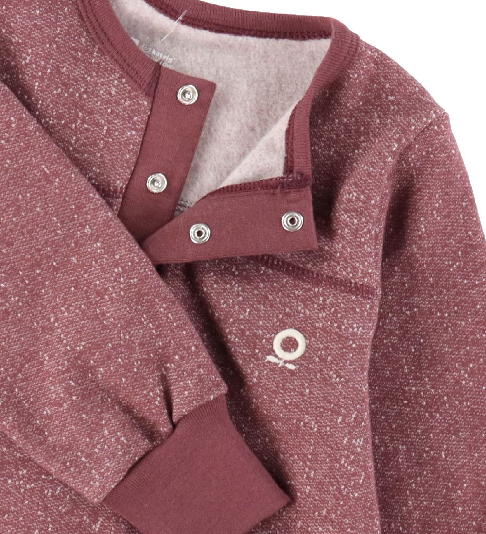 Katvig Dress - Sweat - Melange Dark Pink