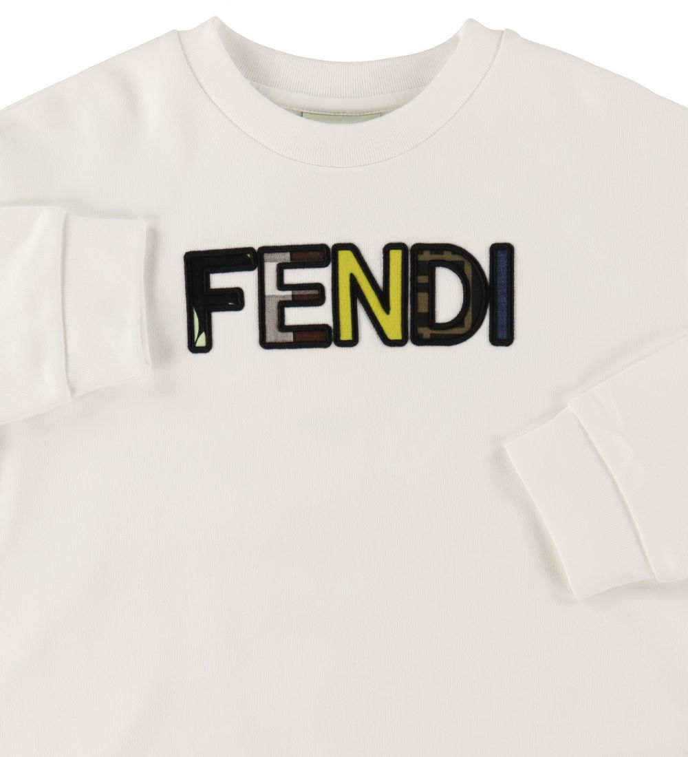 Fendi Sweatshirt - White w. Logo