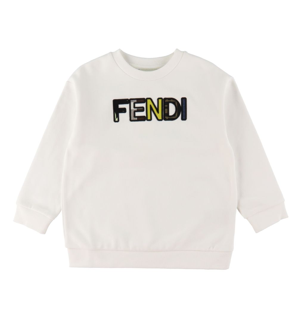 Fendi Sweatshirt - White w. Logo