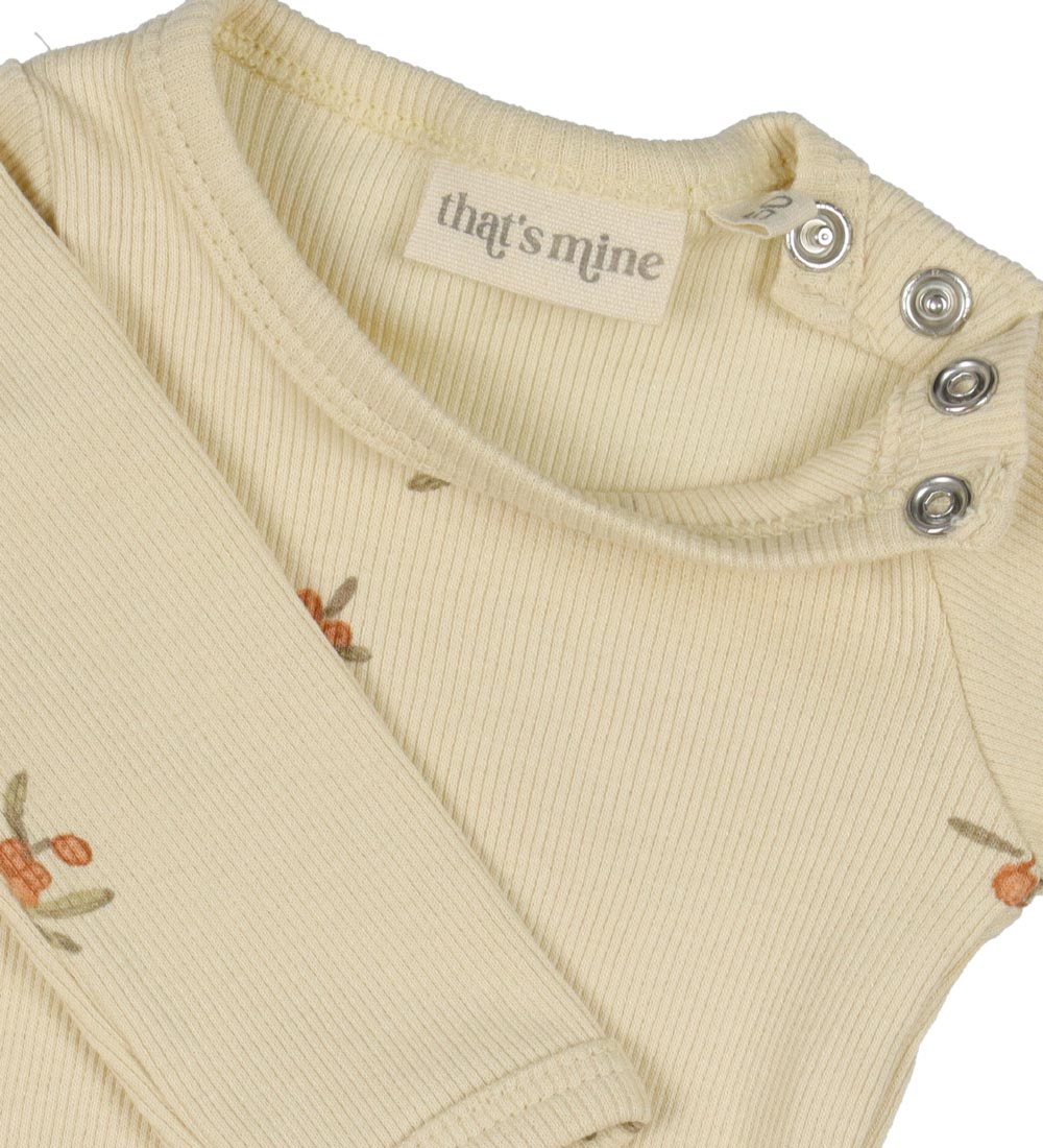 That's Mine Bodysuit l/s - Poulette - Sea buckthorn