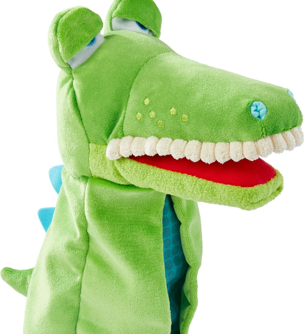 HABA Hand puppet - Crocodile - 26 cm - Green