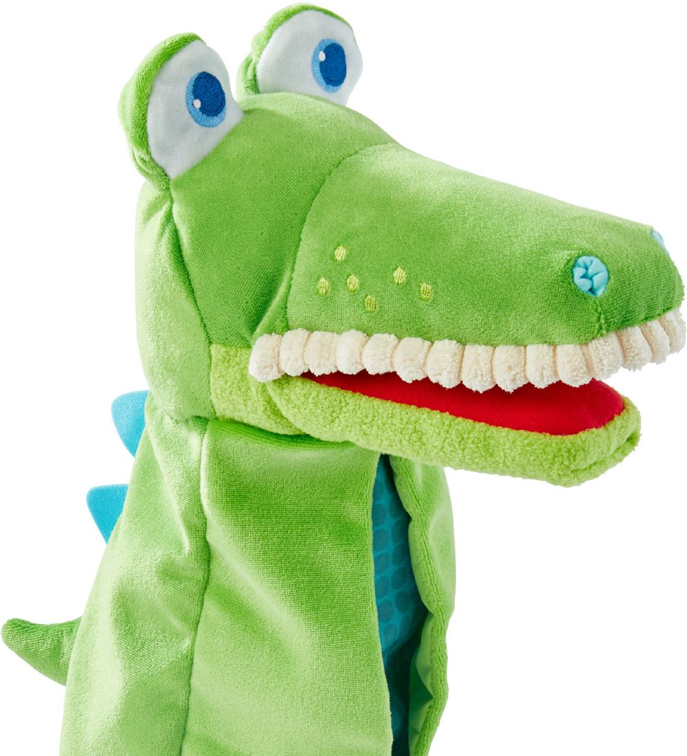 HABA Hand puppet - Crocodile - 26 cm - Green