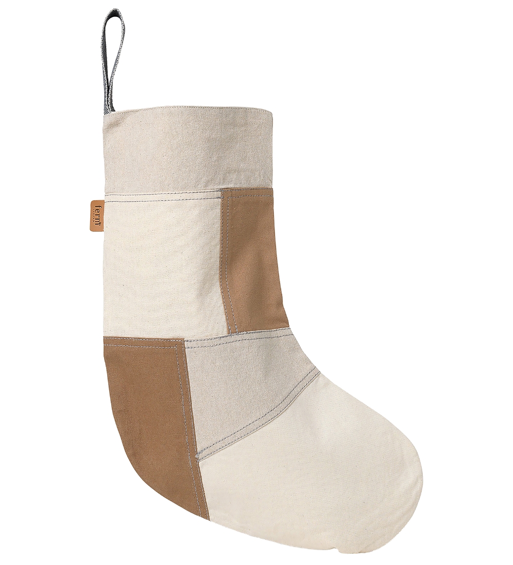 ferm Living Weihnachtsstrumpf - Tonal - Natural