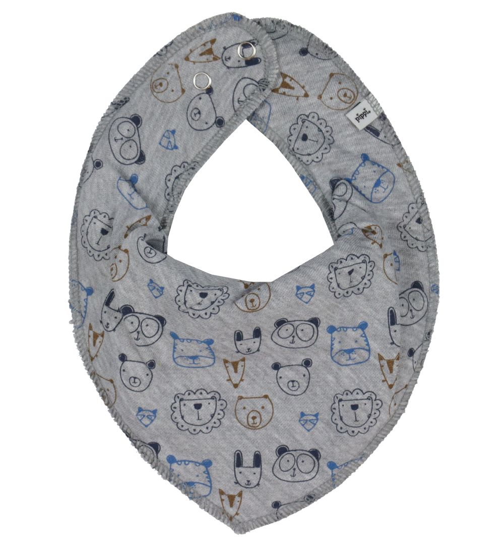 Pippi Baby Teething Bib - 3-Pack - Dark Denim
