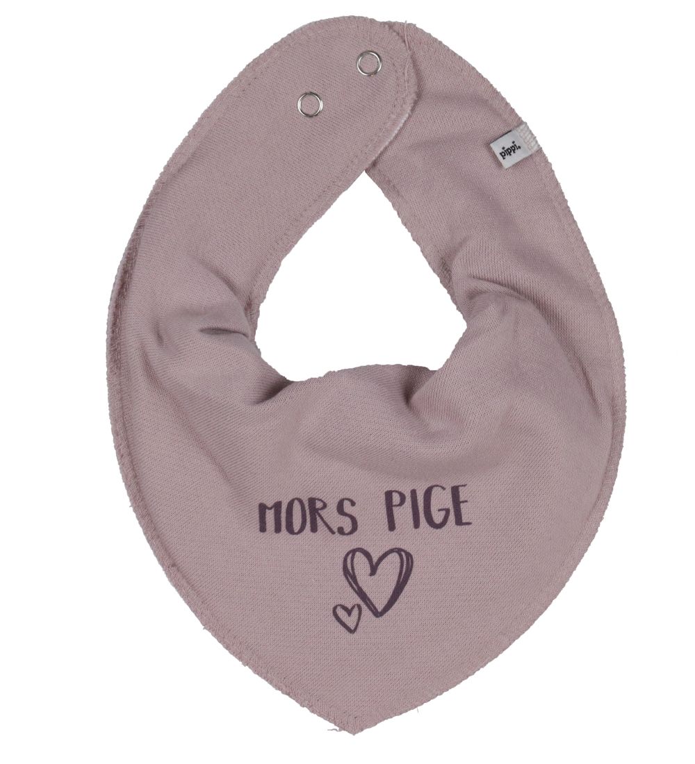 Pippi Teething Bib - Pointy - Violet Ice w. Mors Pige