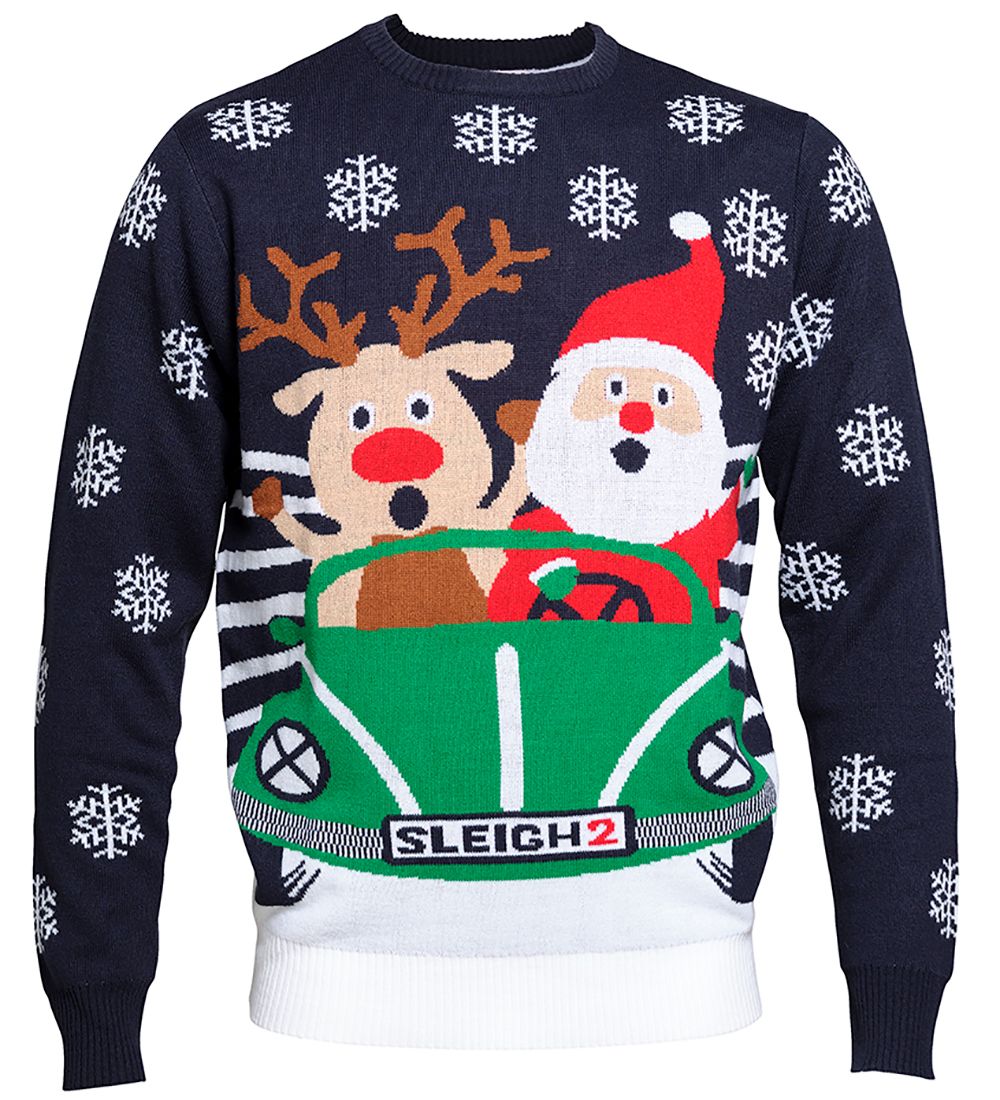 Jule-Sweaters Blouse - The Christmas Roadtrip - Navy