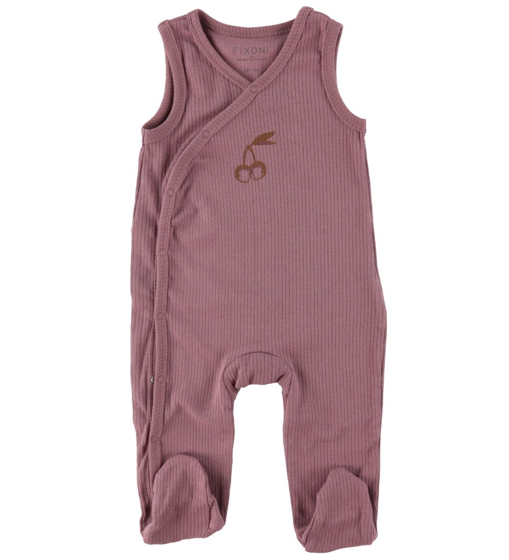 Fixoni Romper w. Bodysuit l/s - Hushed Violet/Pink Powder w. Ege