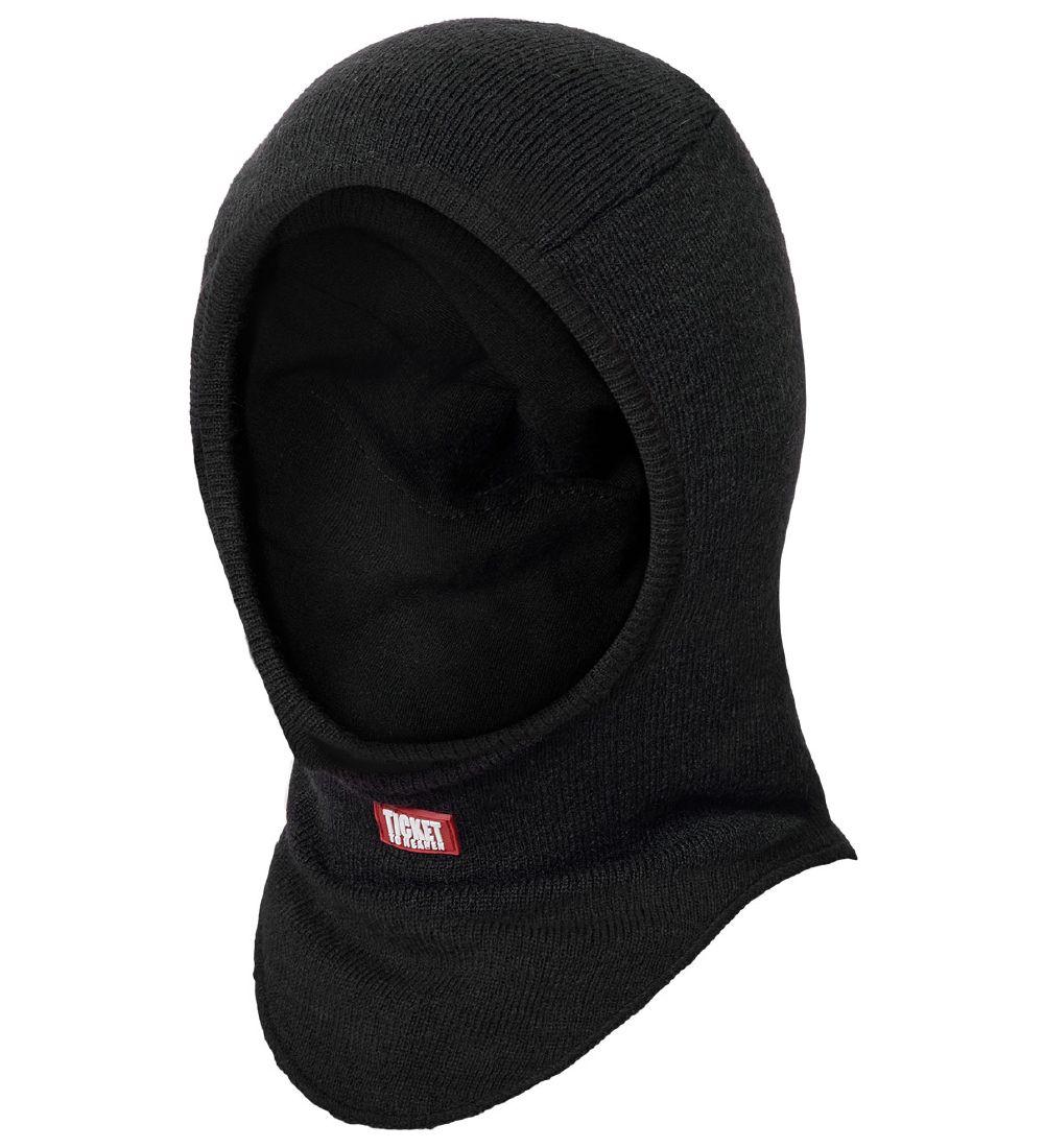 Ticket To Heaven Balaclava - Wool/Acrylic - 2-layer - Solid - Bl