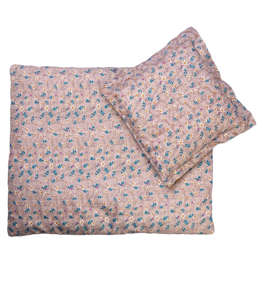 MaMaMeMo Doll Bedding - 50 cm - Purple Daisy