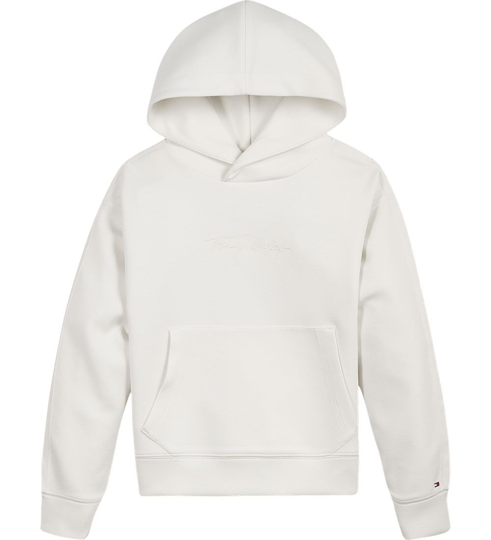 Sweat à Capuche Tommy Hilfiger - Signature - Ecru