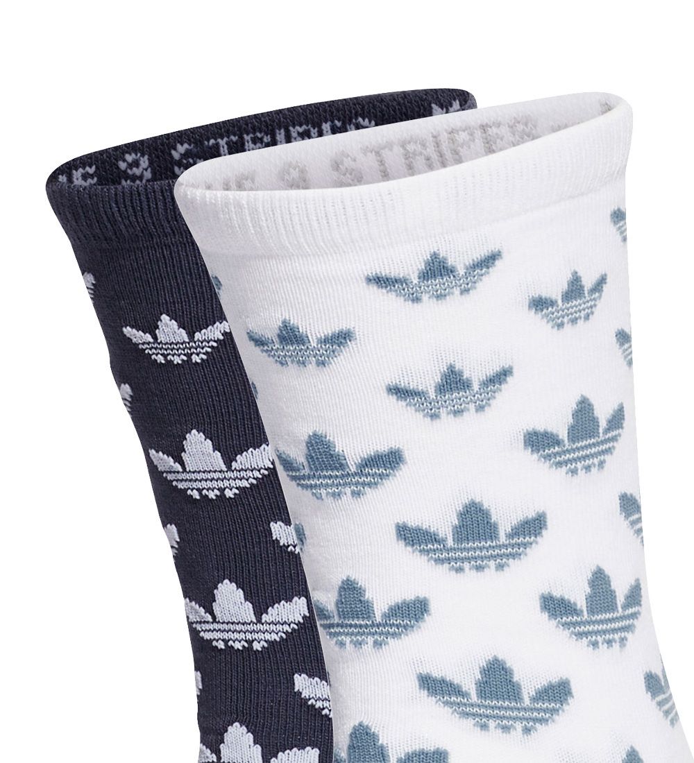 adidas Originals Socken - Mono Crew - 2er-Pack - Weiß/Blau