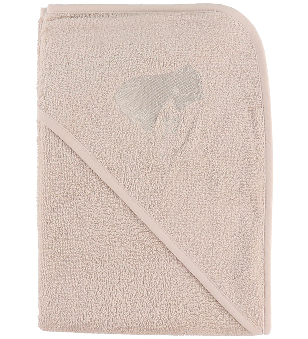Nørgaard Madsens Baby towel - 75x75 cm. - Light Ecru w. Soft Toy
