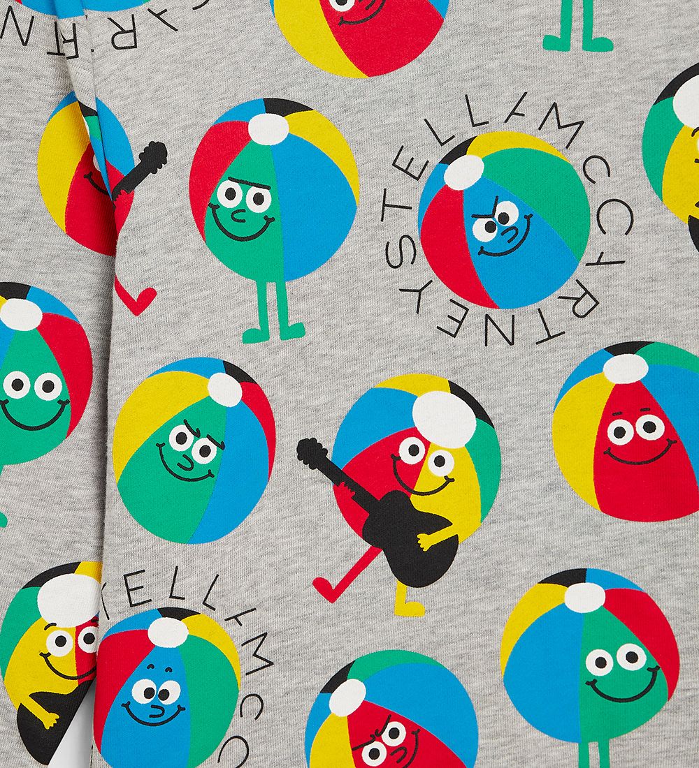 Stella McCartney Kids Sweatshirt - Grey Melange w. Beach balls