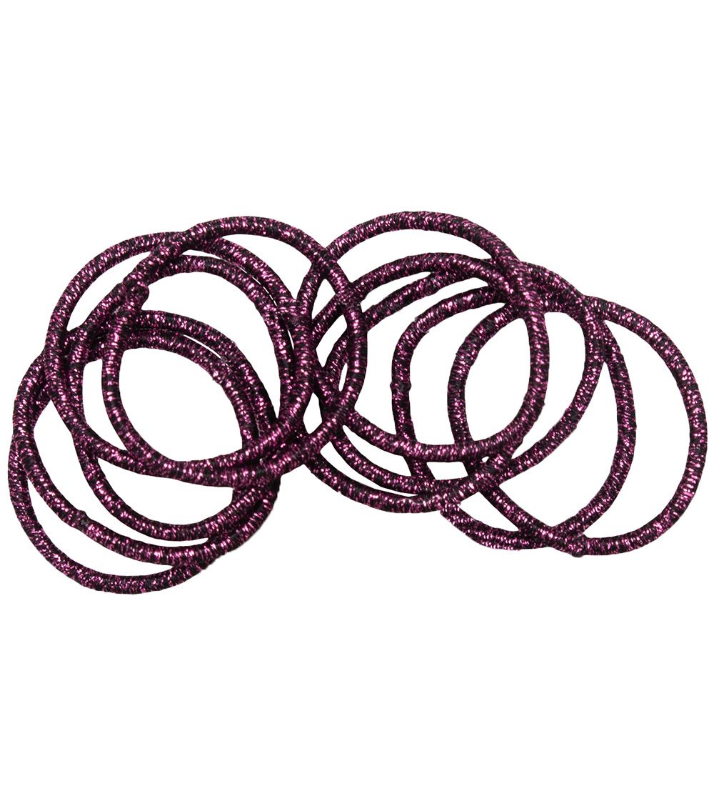 Little Wonders Elastische Haarband - Roze - 10-pack - Dark Purpl