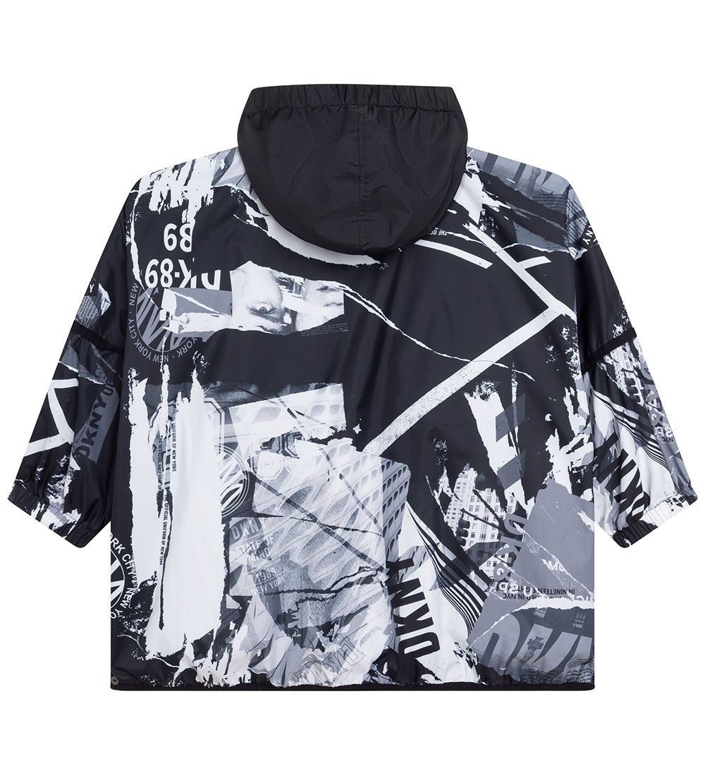 DKNY Jacket - Reversible - Black/White w. Photo print