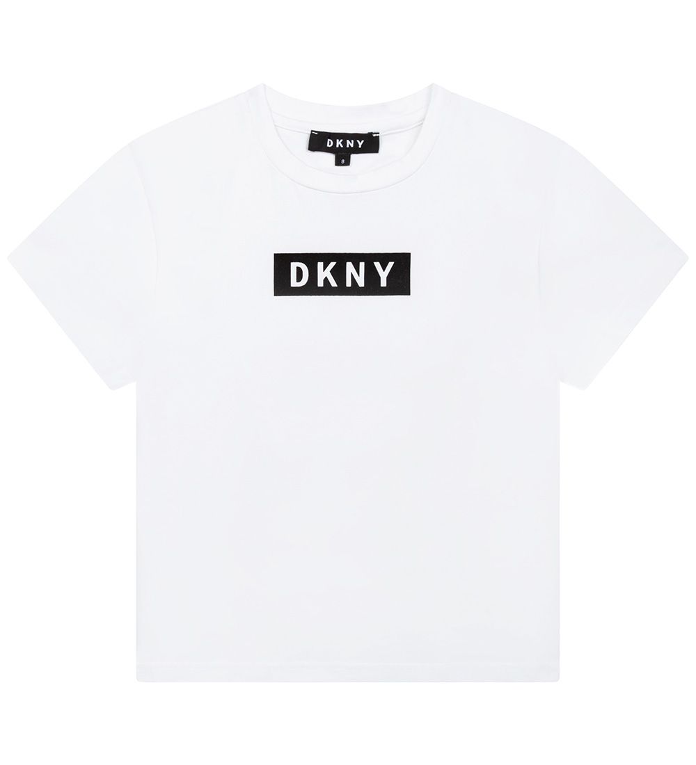 DKNY T-Shirt - Wei m. Schwarz