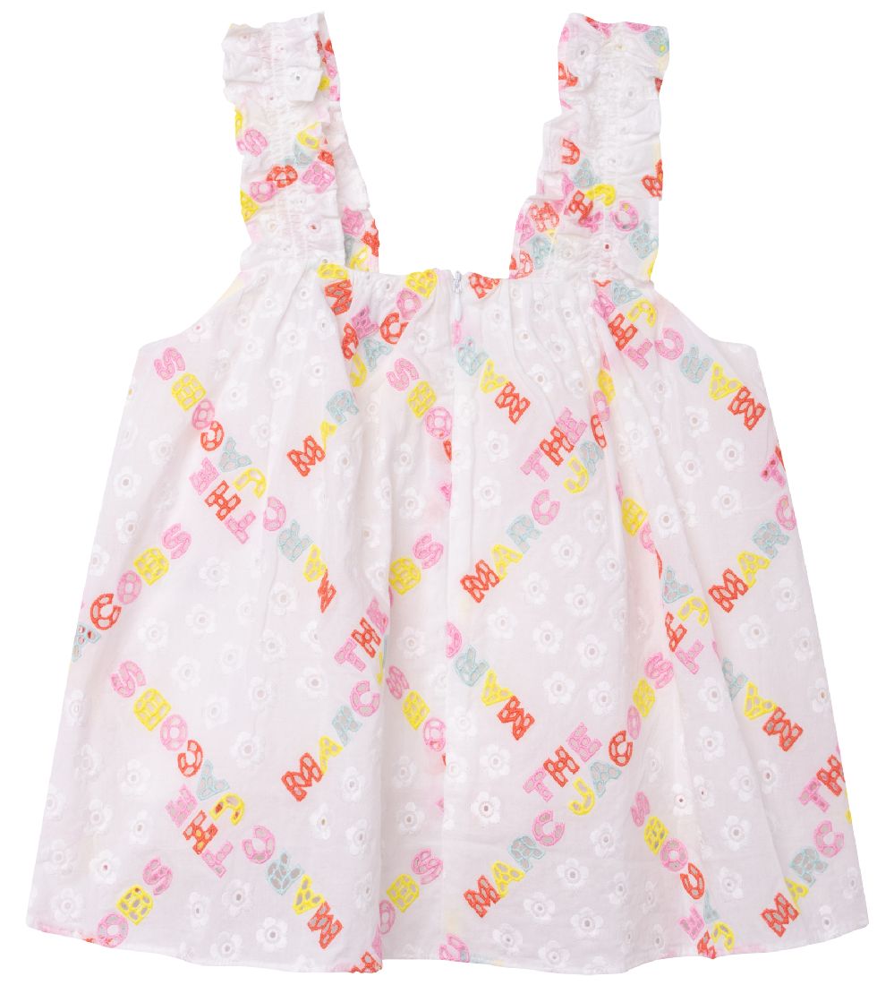 Little Marc Jacobs Top - The Baby Doll Top - White/Pastel w. Blo