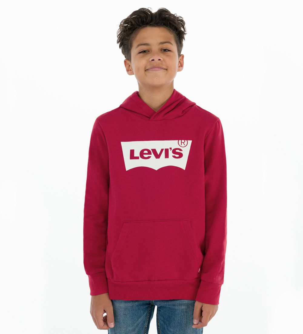 Levis Hoodie - Batwing - Levis Red/White