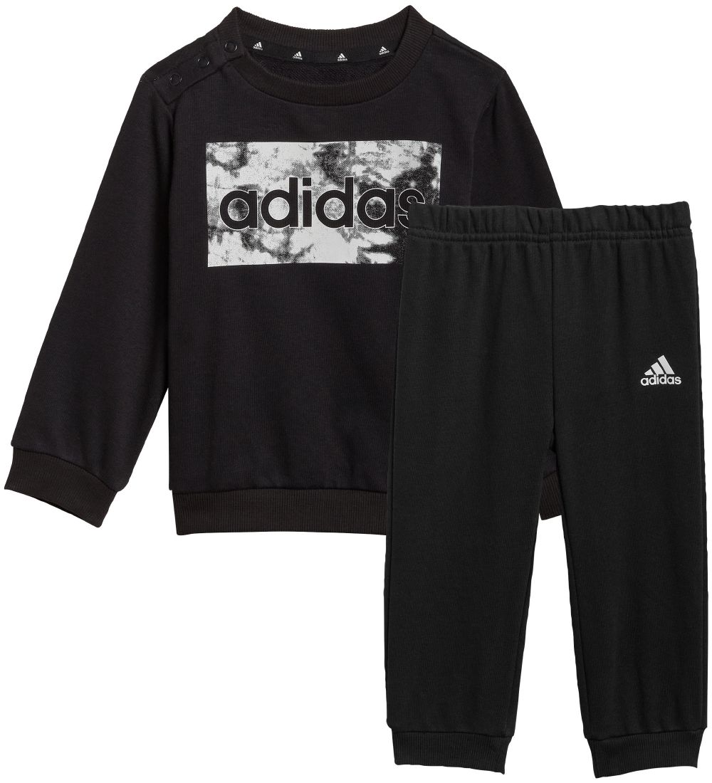 adidas Performance Sweat Set - Sweatshirt/Sweatpants - Black/Whi