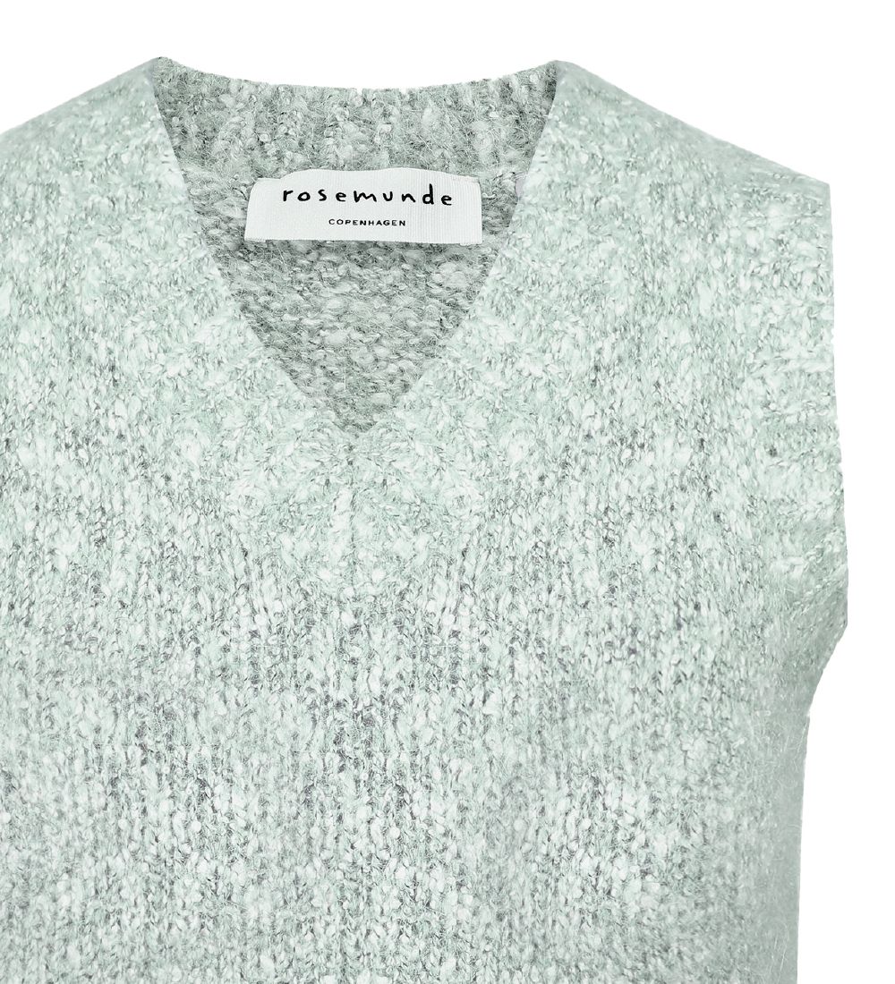 Rosemunde Waistcoat - Alpaca/Wool - Pastel Mint Melange