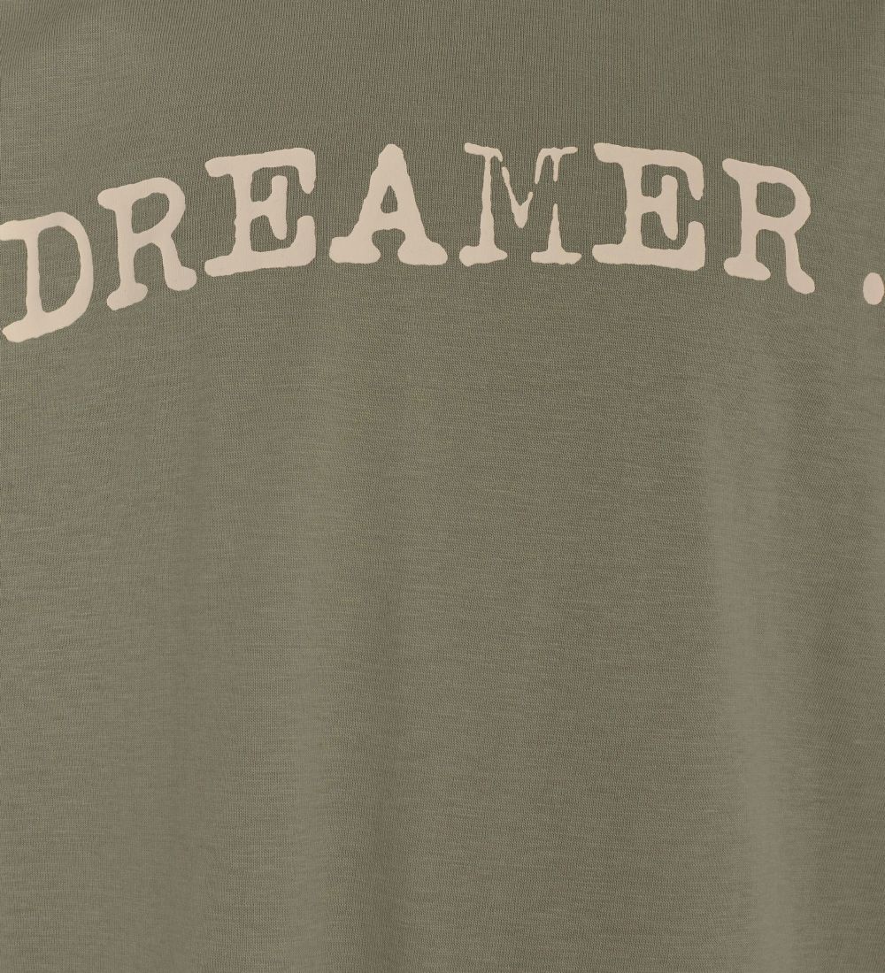 Petit by Sofie Schnoor T-shirt - Dusty Green w. Text