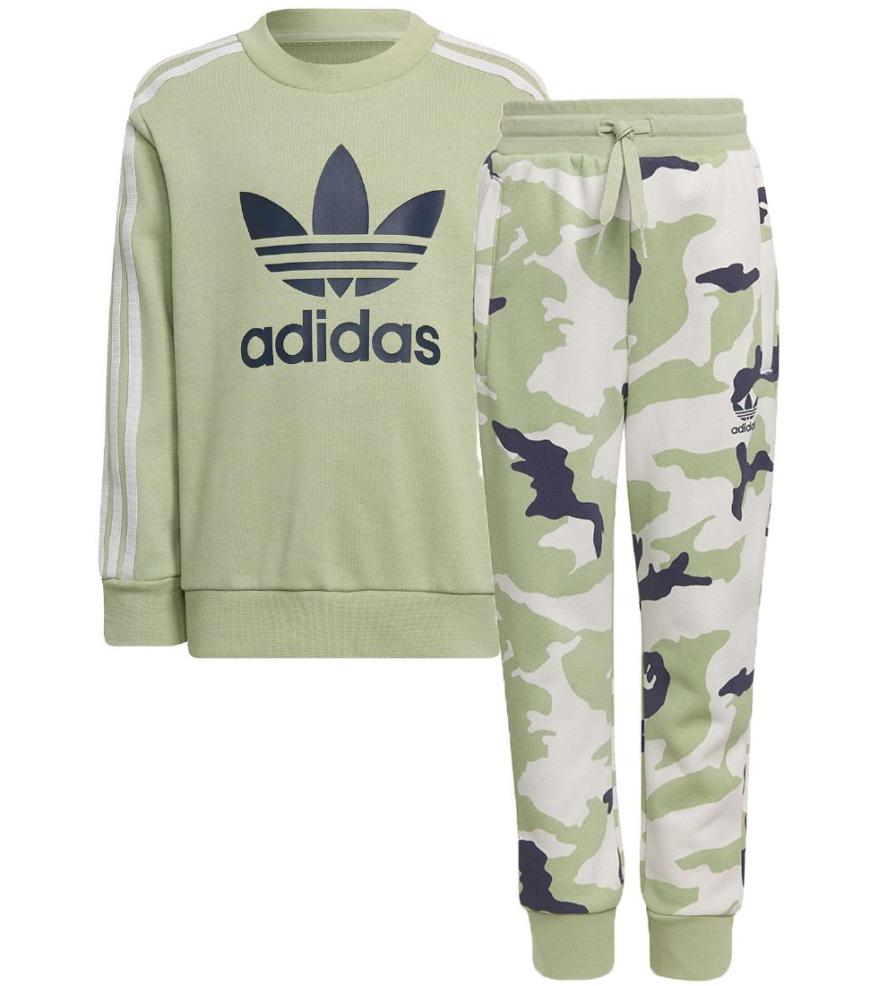 adidas Originals Set - Sweatshirt/Sweatpants - Lime