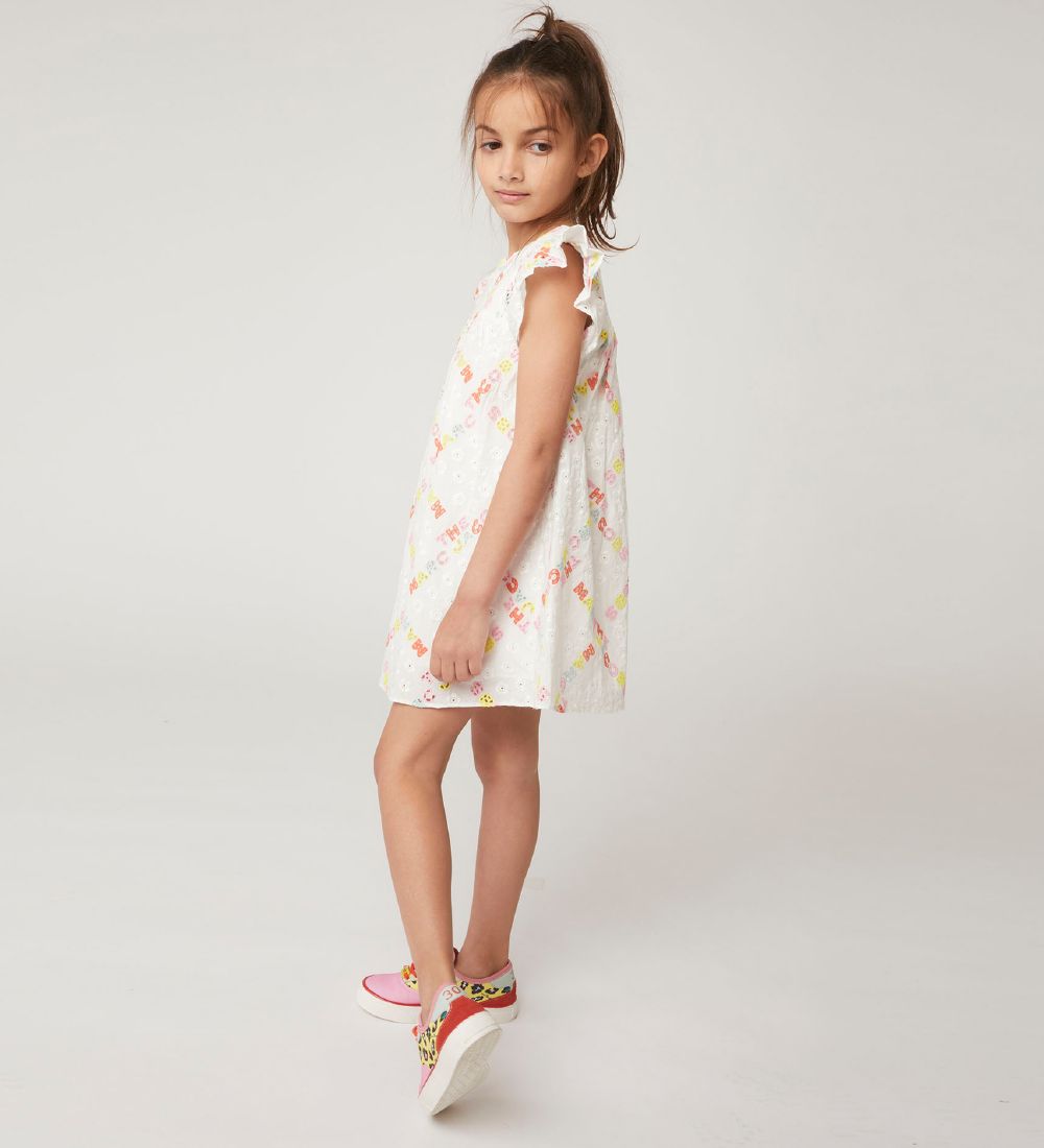 Little Marc Jacobs Kleid - The Babydoll Dress - Hawaii - Weiß/Pa