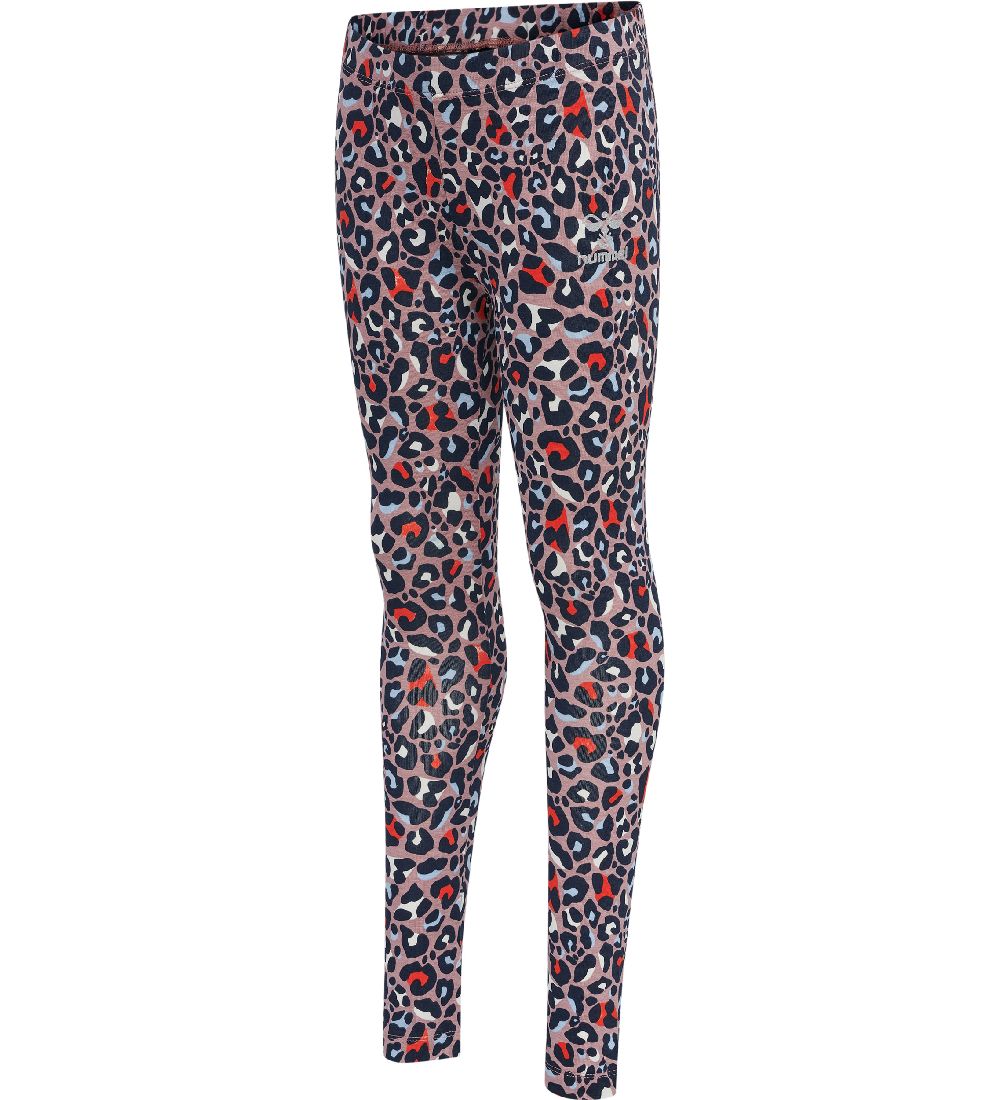 Hummel Tights - HmlLeo - Black Iris/Multi