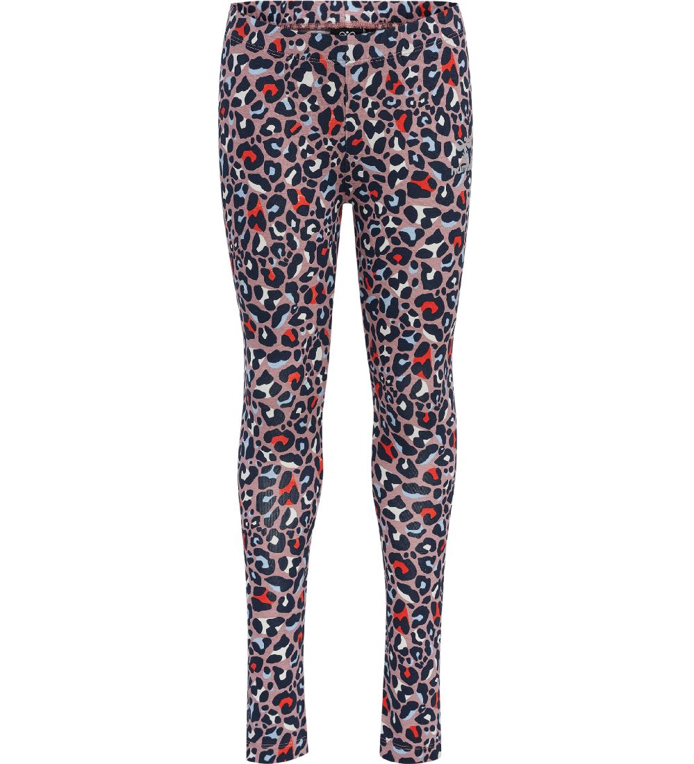 Hummel Tights - HmlLeo - Black Iris/Multi