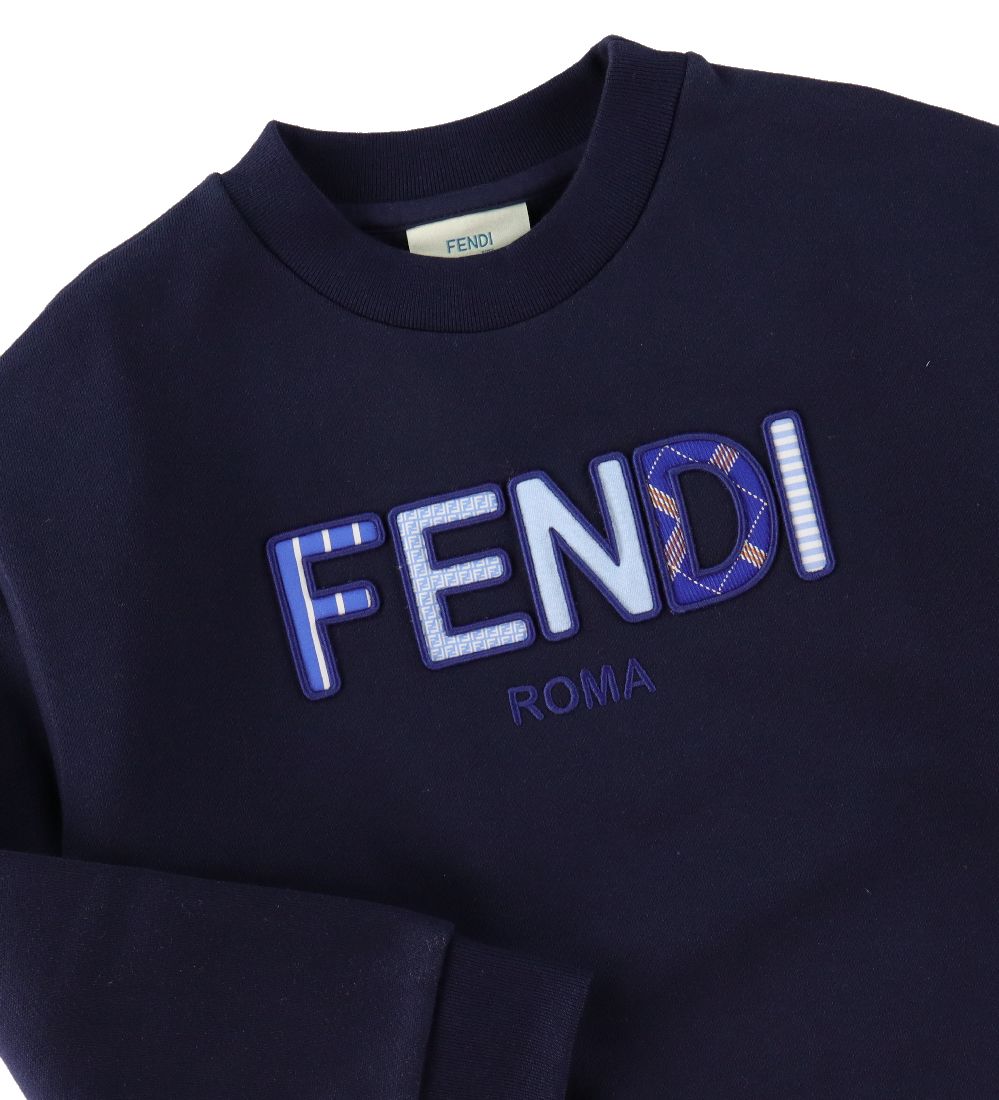 Fendi Sweatshirt - Navy w. Text