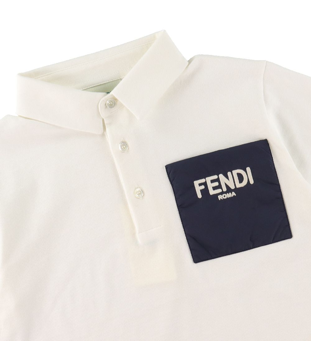 Fendi Polo - White/Navy